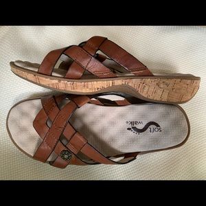 Walking comfort sandals.